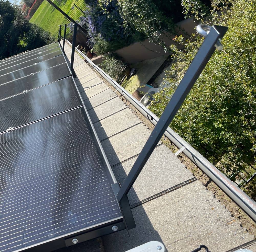 Step two of the installation is attaching the side and corner net supports